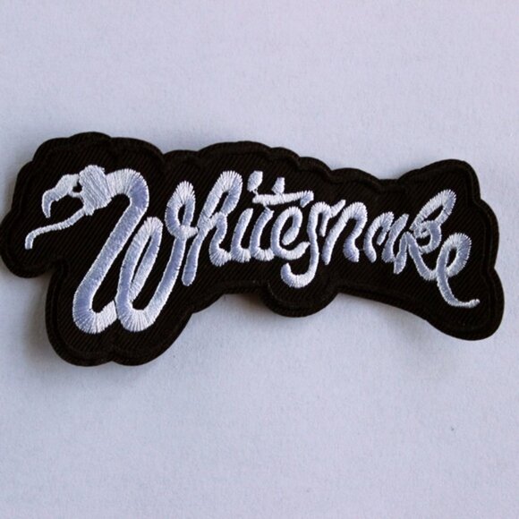 🎸 Whitesnake Iron-On Patch – Black / White (4.8” x 2.5”) - Picture 5 of 7